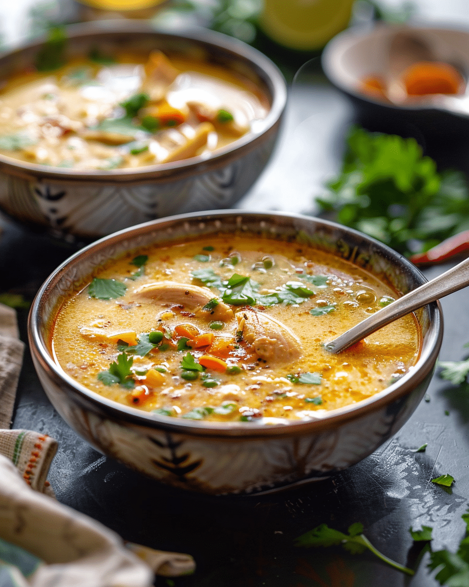Spiced Indian Chicken Mulligatawny Soup