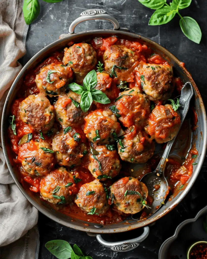 Stuffed Meatballs and Potato Toppings Recipe