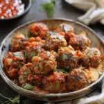 Stuffed Meatballs and Potato Toppings Recipe