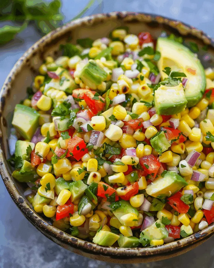Summer Corn Salad with Avocado