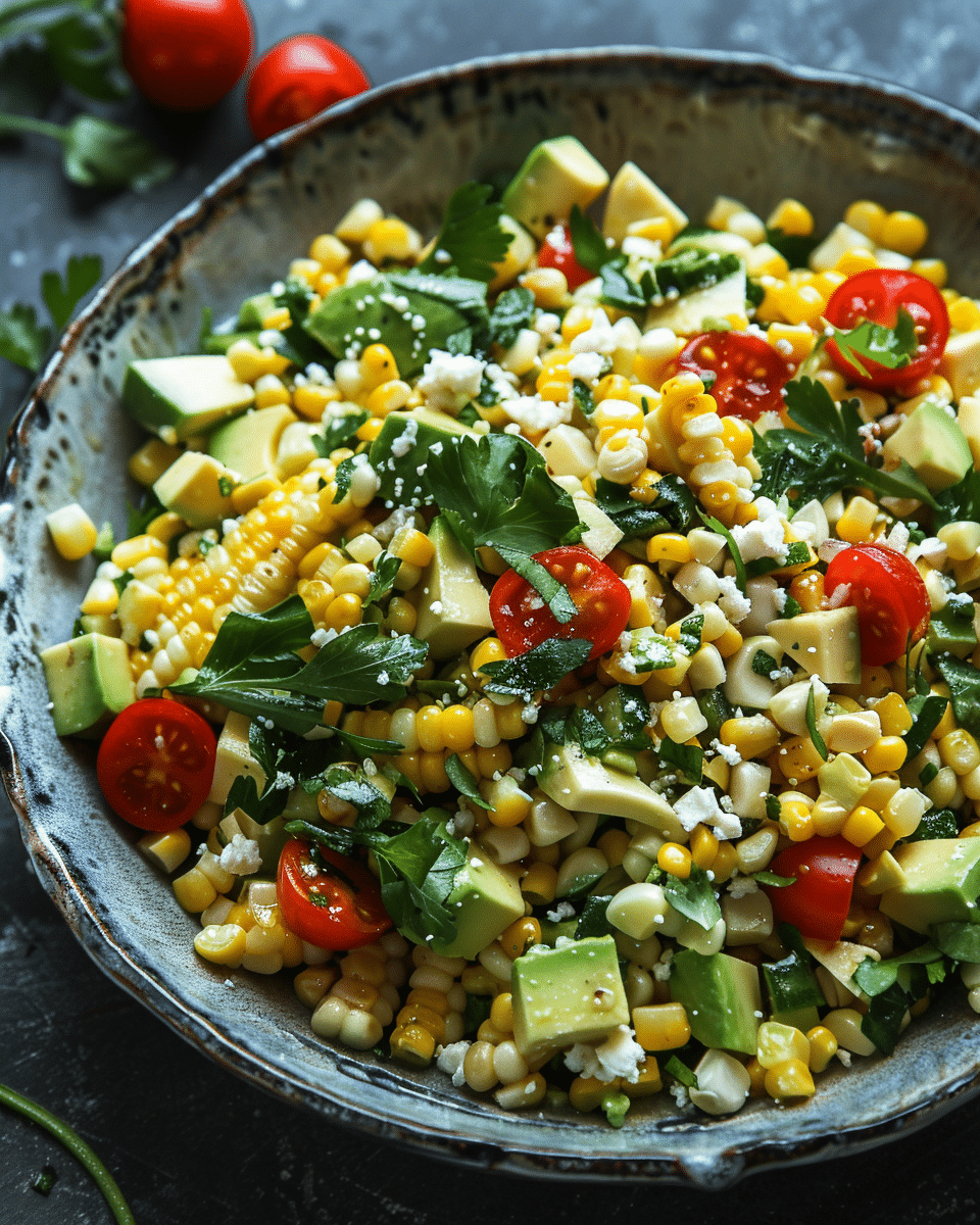 Summer Corn Salad with Avocado