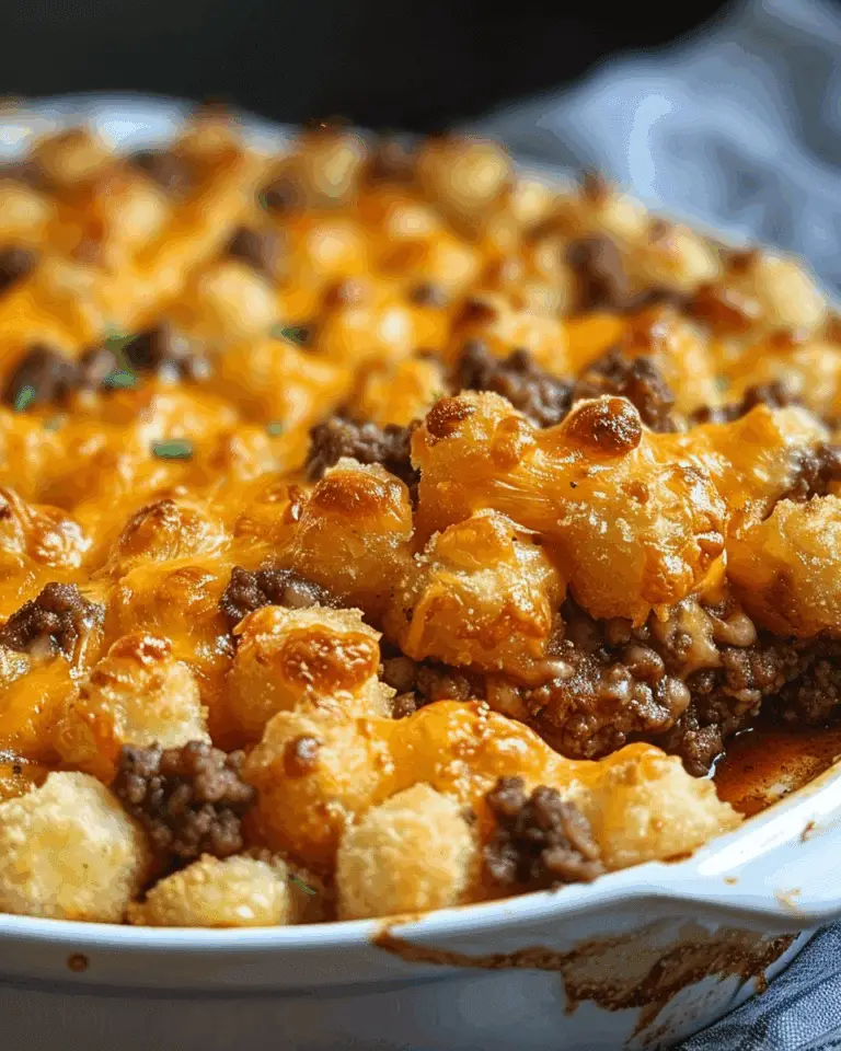 Tater Tot Casserole with Ground Beef
