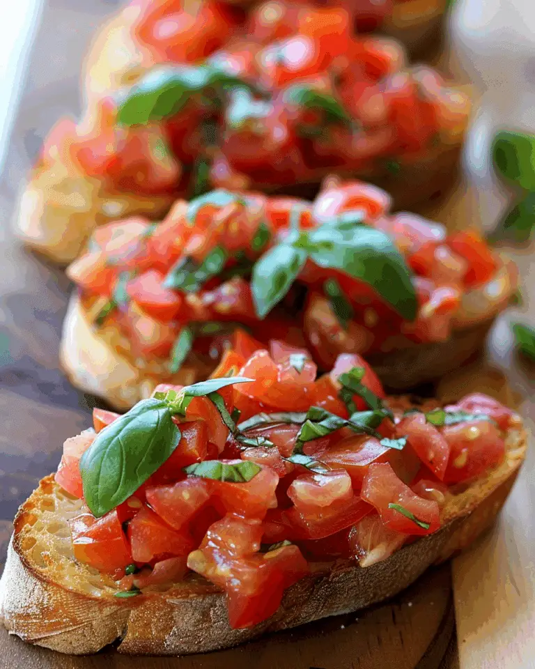 Tomato Basil Bruschetta Recipe