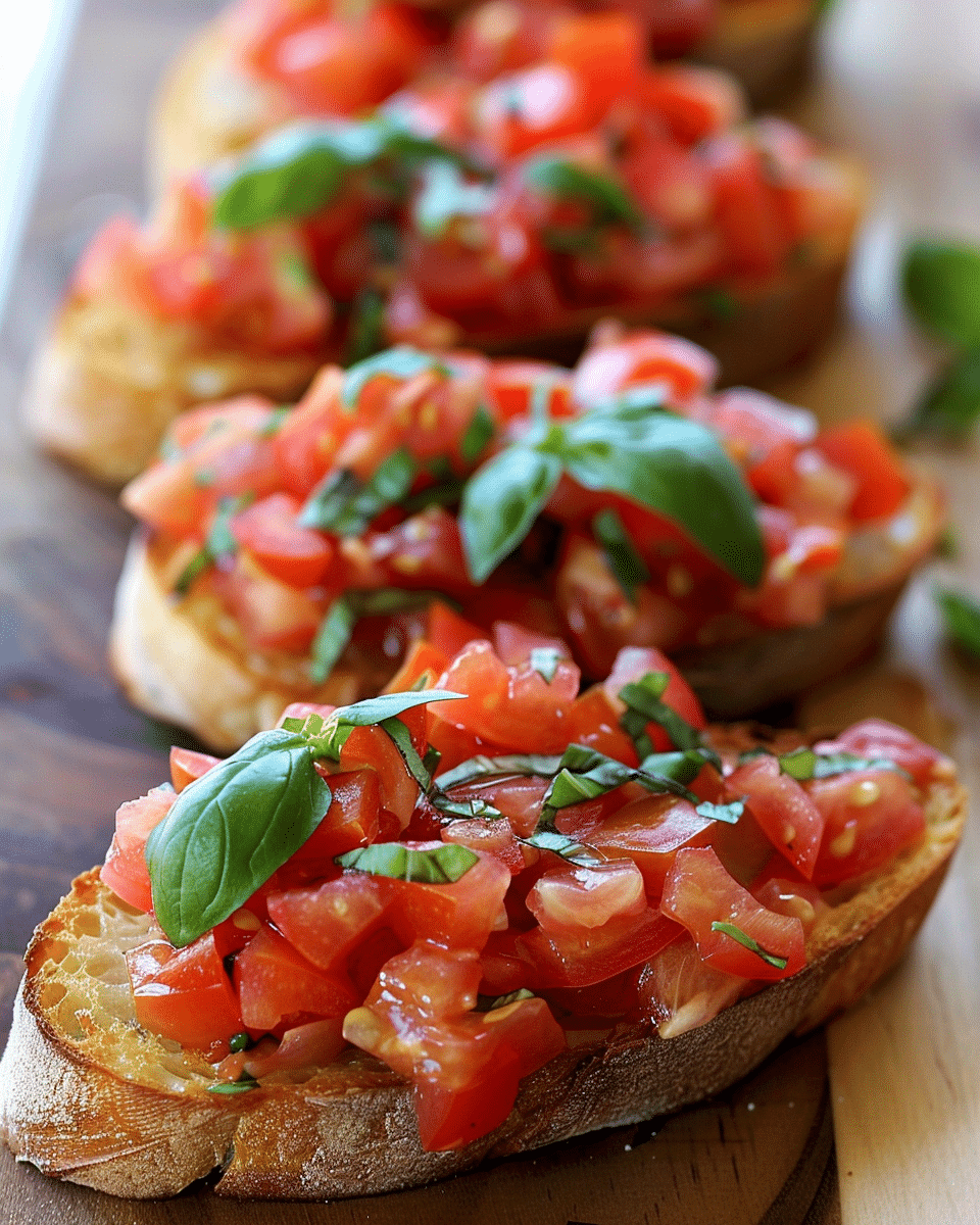 Tomato Basil Bruschetta Recipe