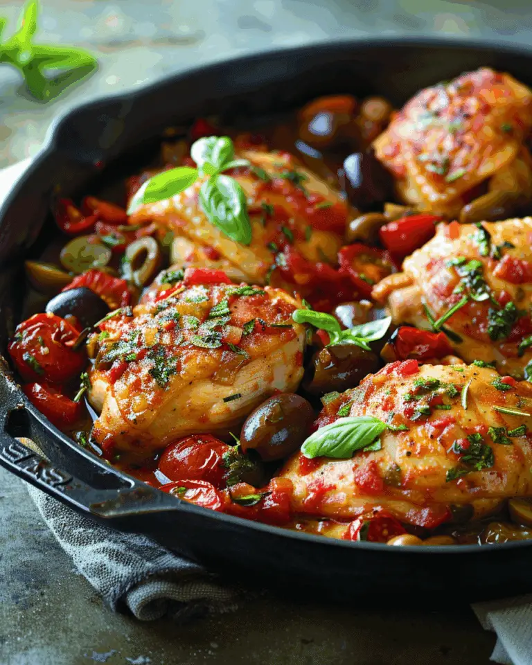 Tomato and Olive Chicken Sauté