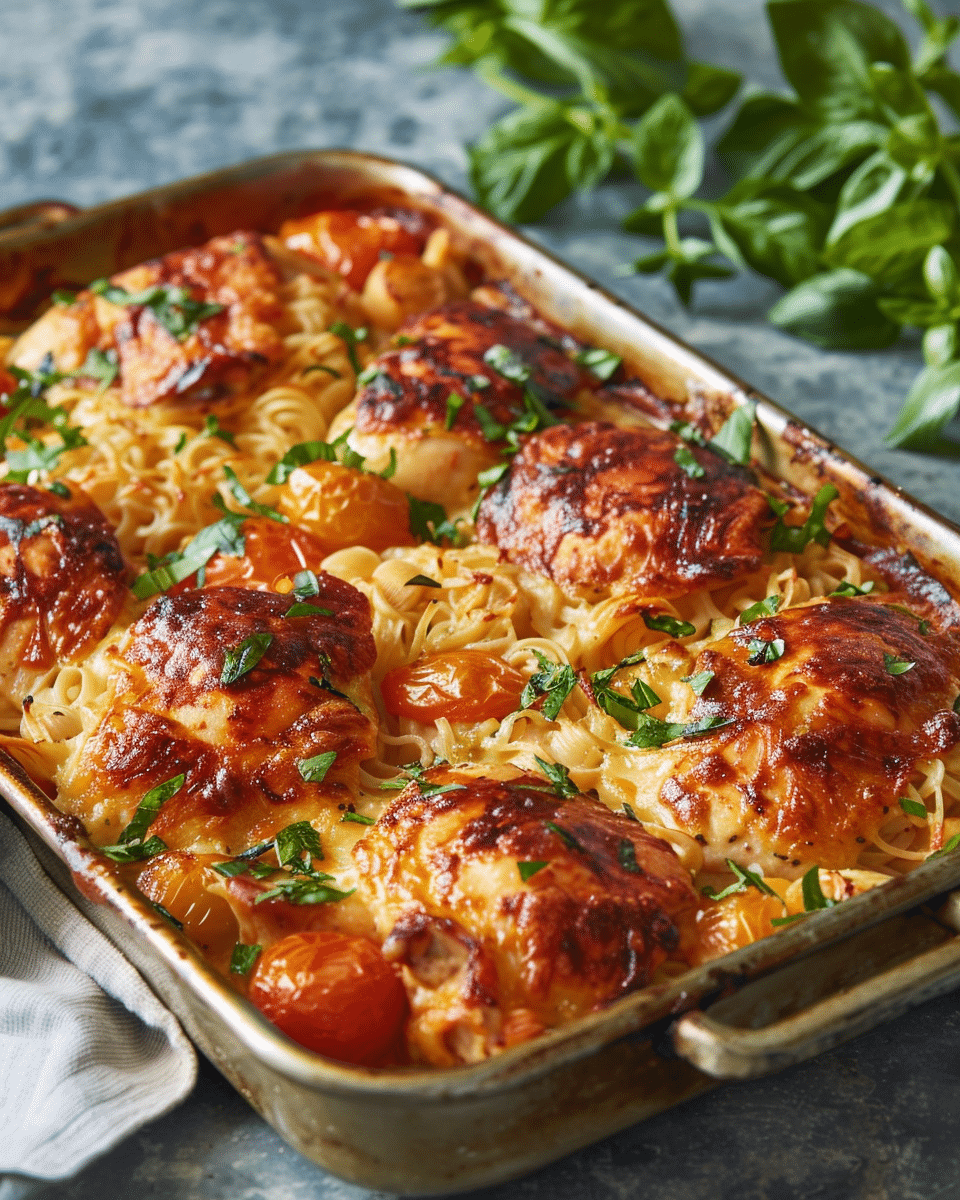 Tray-Baked Chicken Marylands with Risoni
