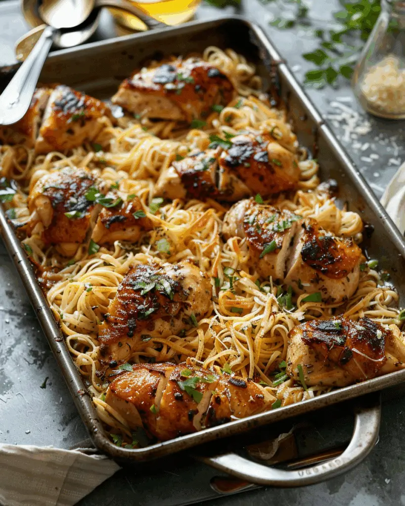 Tray-Baked Chicken Marylands with Risoni