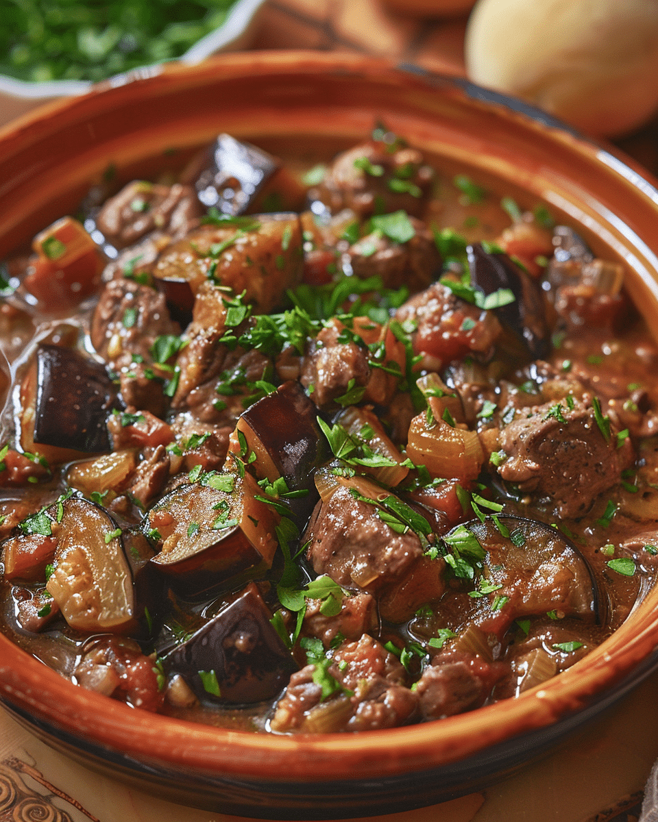 Beef Stew with Eggplant