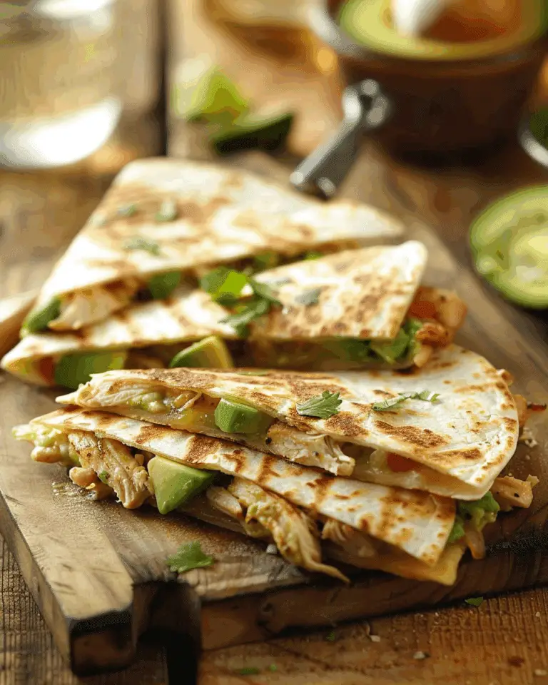 Chicken Avocado Quesadillas