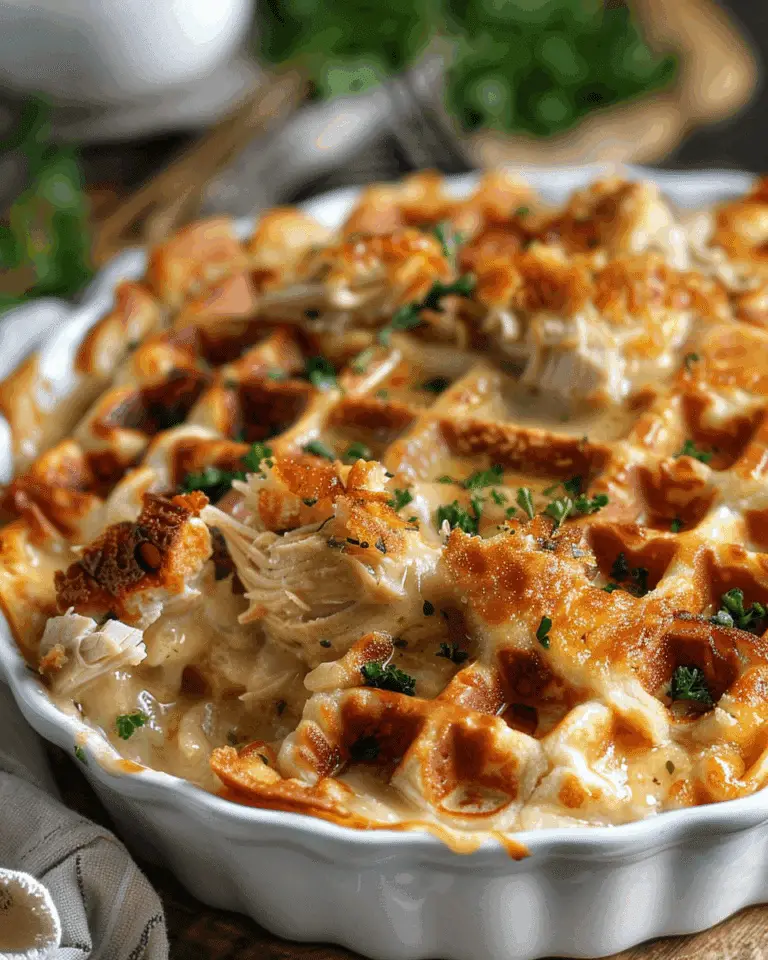 Chicken and Waffle Casserole