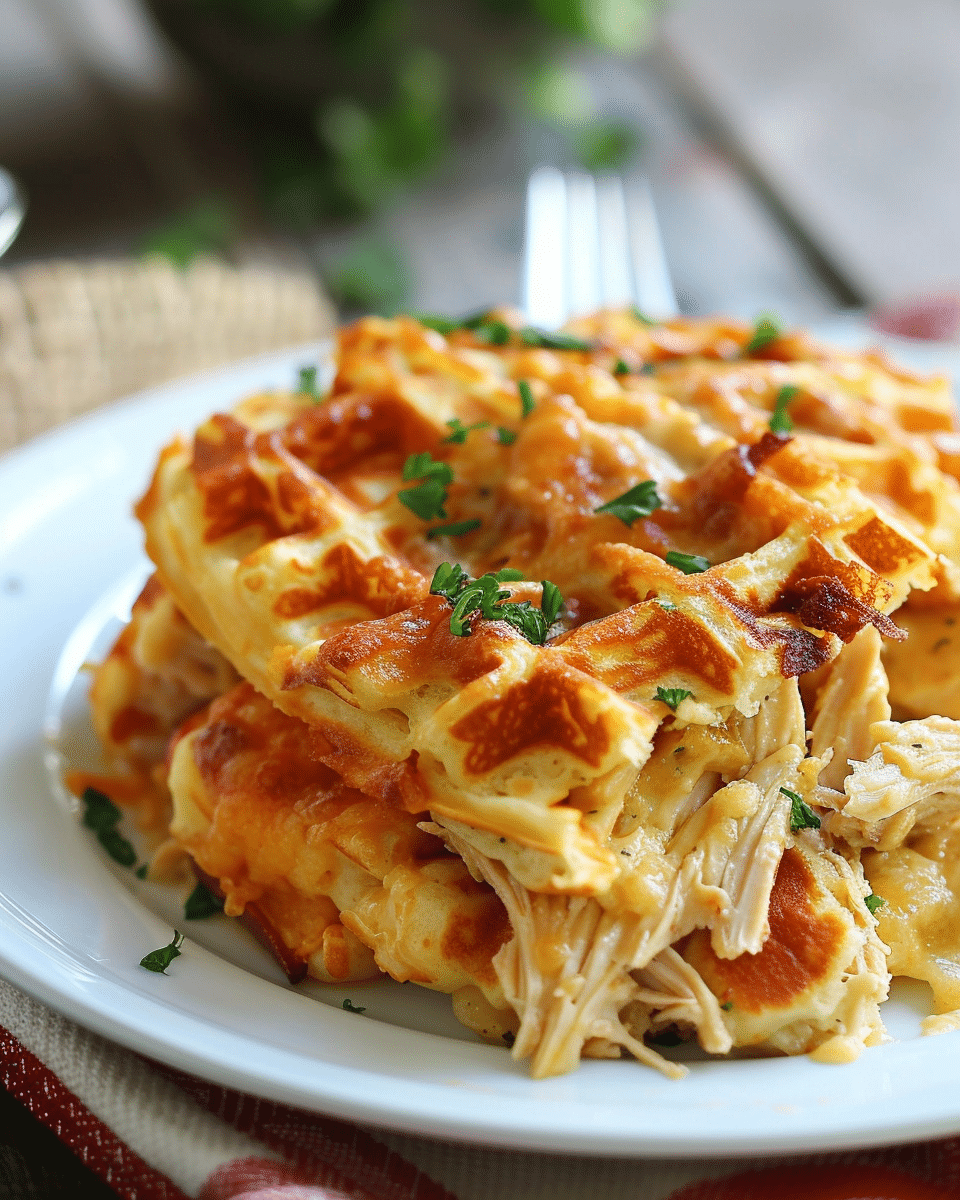 Chicken and Waffle Casserole