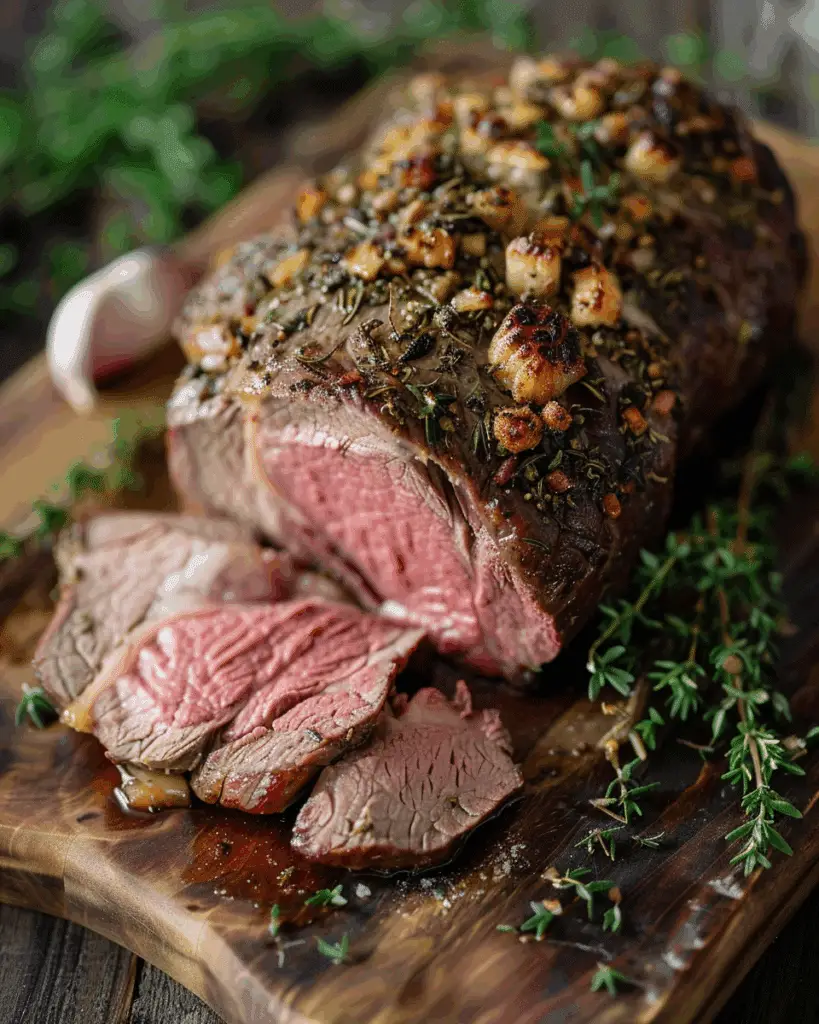 Garlic Herb Roast Beef