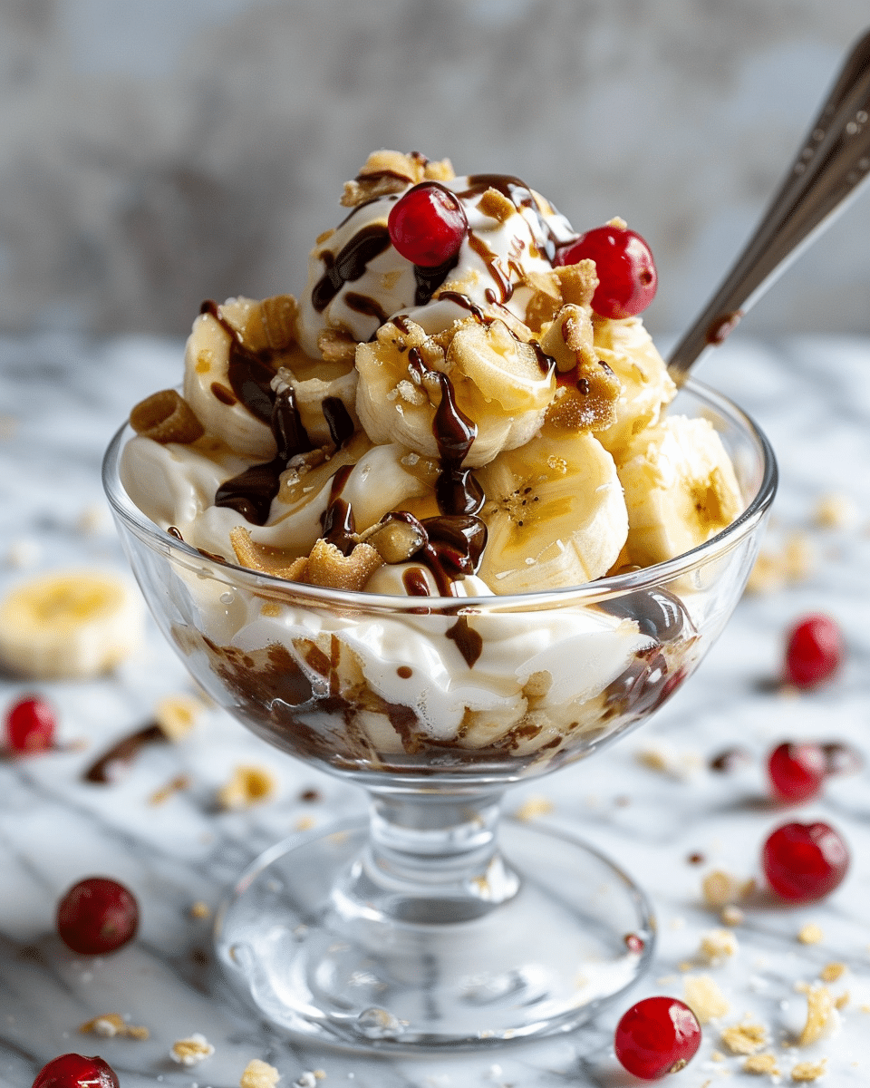 Healthy Breakfast Banana Splits
