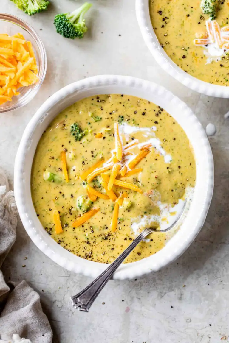 "Broccoli Cheddar Soup Recipe