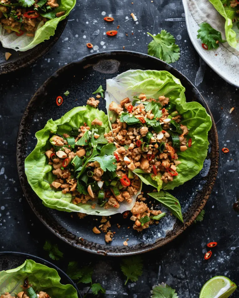 Larb Gai (Thai Lettuce Wraps) Recipe