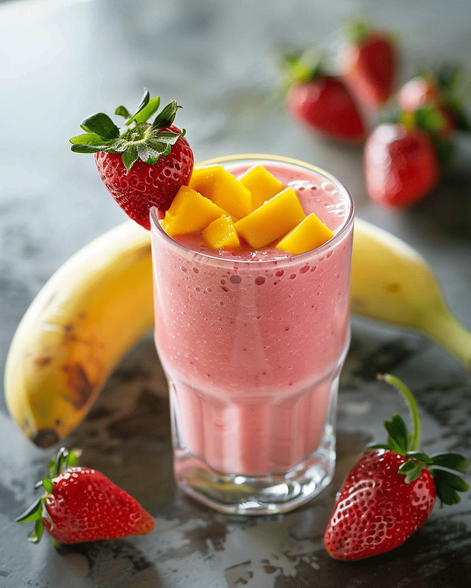 Mango Strawberry Smoothie