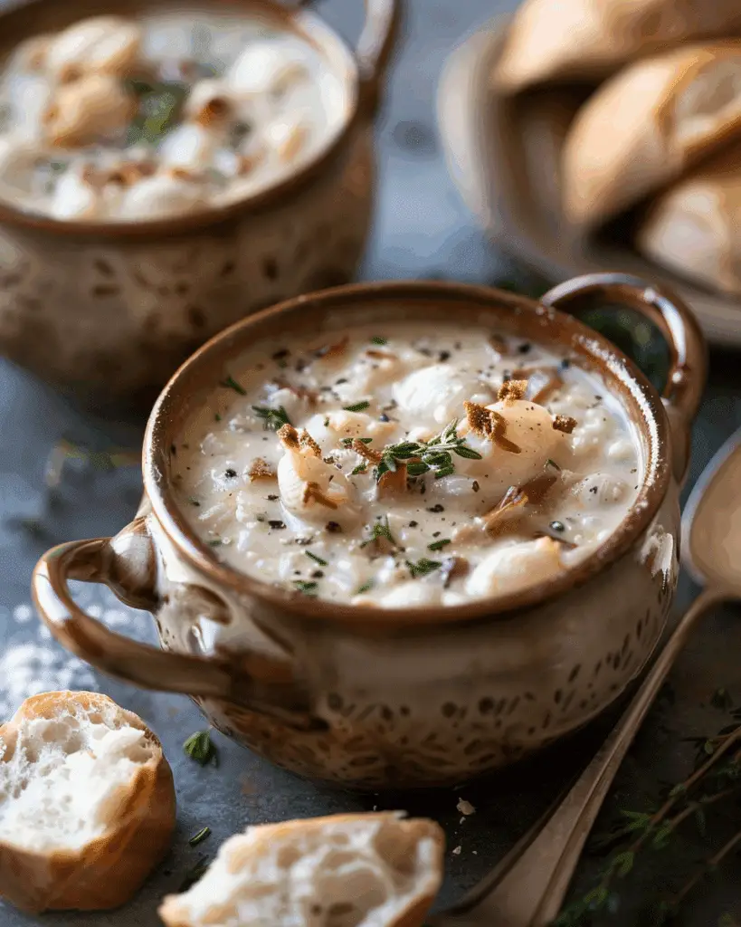 Hearty Clam Chowder with Beef and Potato
