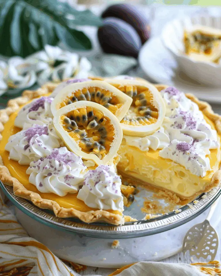 No-Bake Passion Fruit Lush Pie
