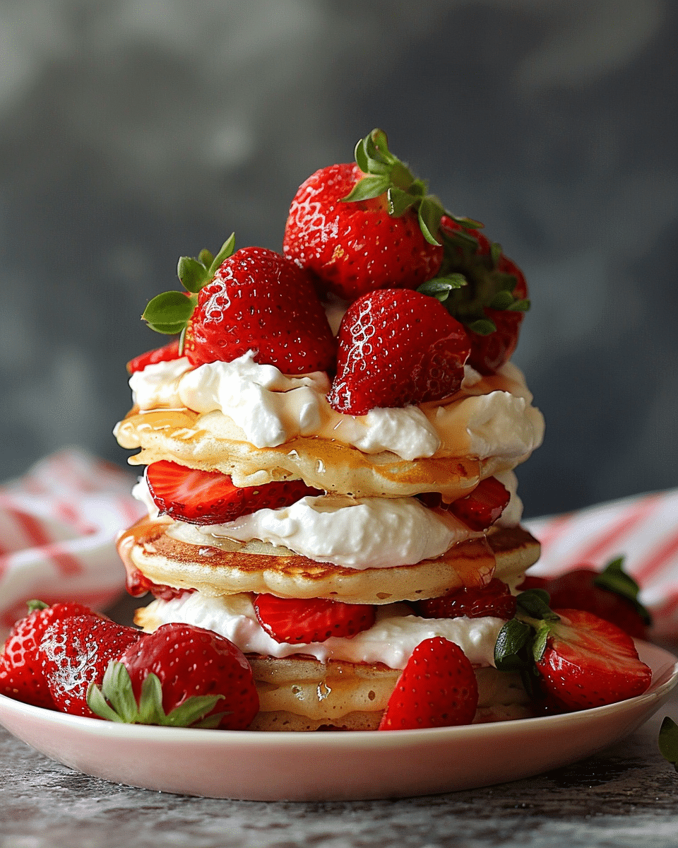 Strawberry Shortcake Pancakes Recipe