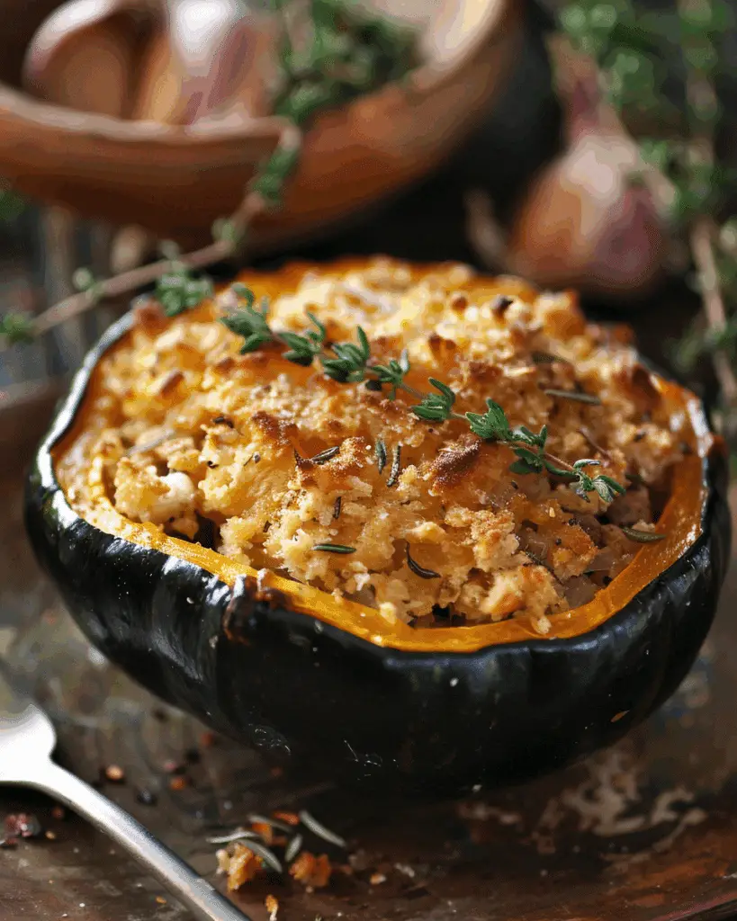 Vegan Stuffed Acorn Squash