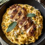 """Pumpkin Sage Chicken Alfredo Recipe