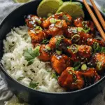 Spicy Maple Chicken & Coconut Rice Recipe