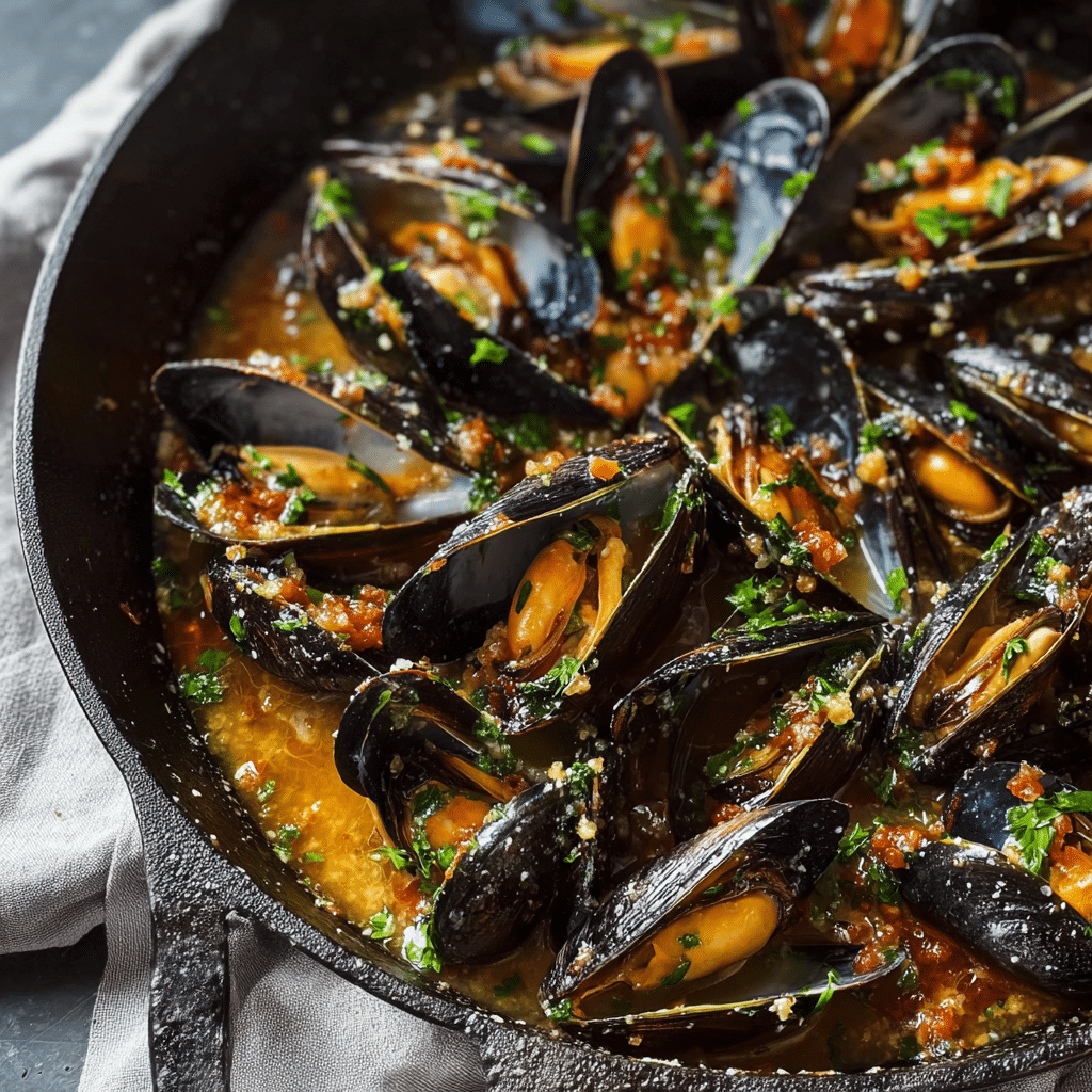 Easy Baked Mussels Recipe - Recipe Image