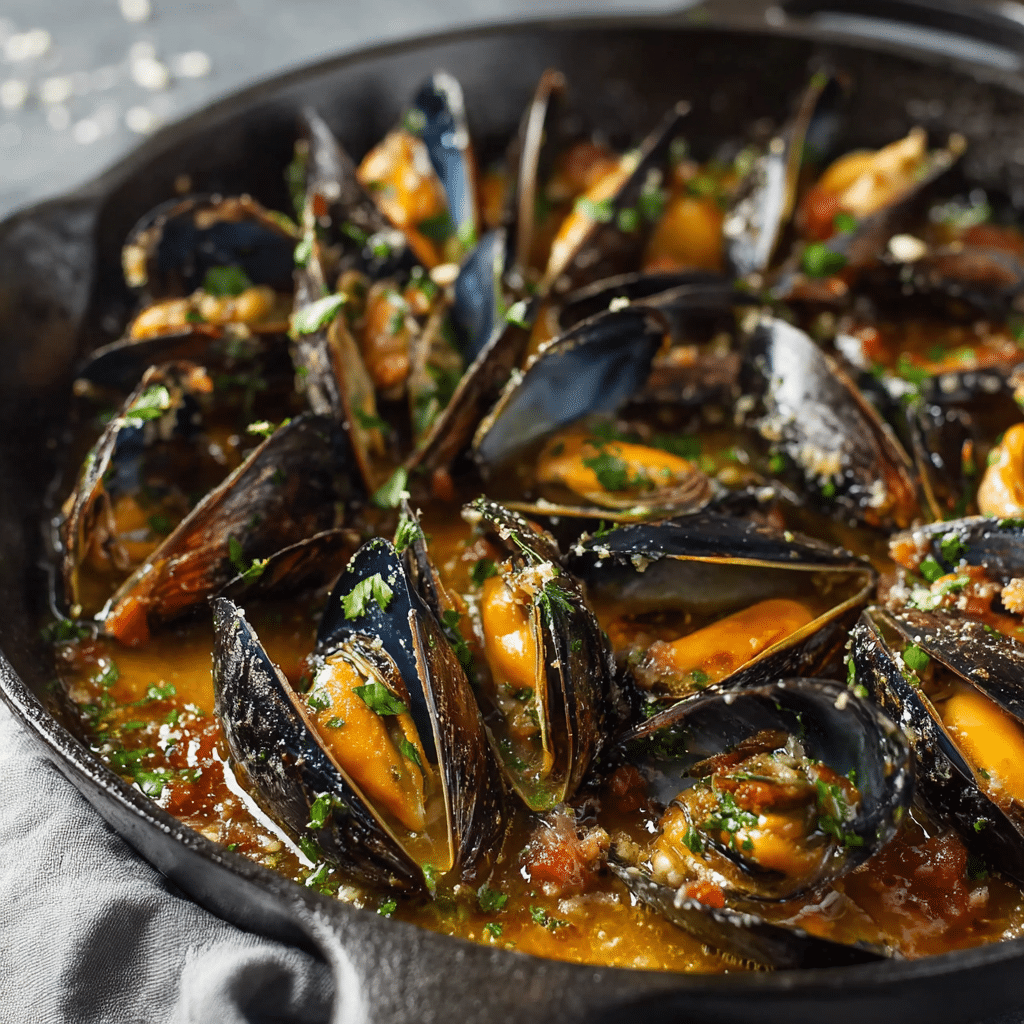 Easy Baked Mussels Recipe - Recipe Image