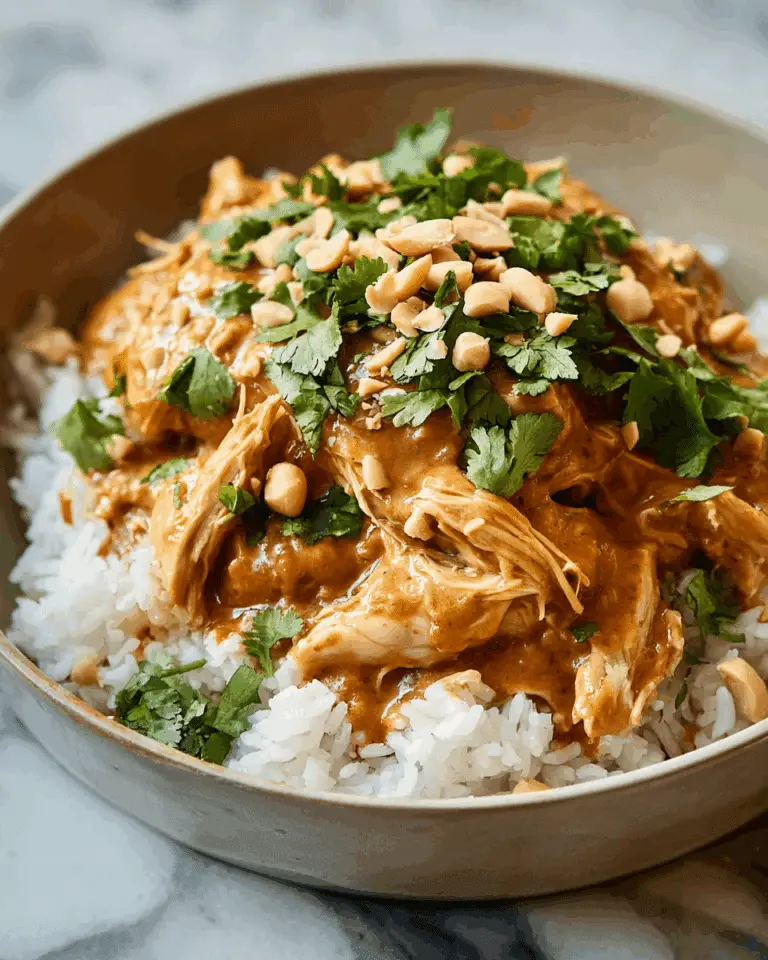 Thai Peanut Chicken (Slow Cooker Recipe) Recipe