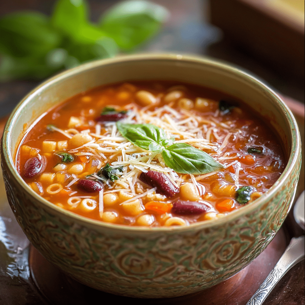 Hearty Minestrone Soup Recipe - Recipe Image