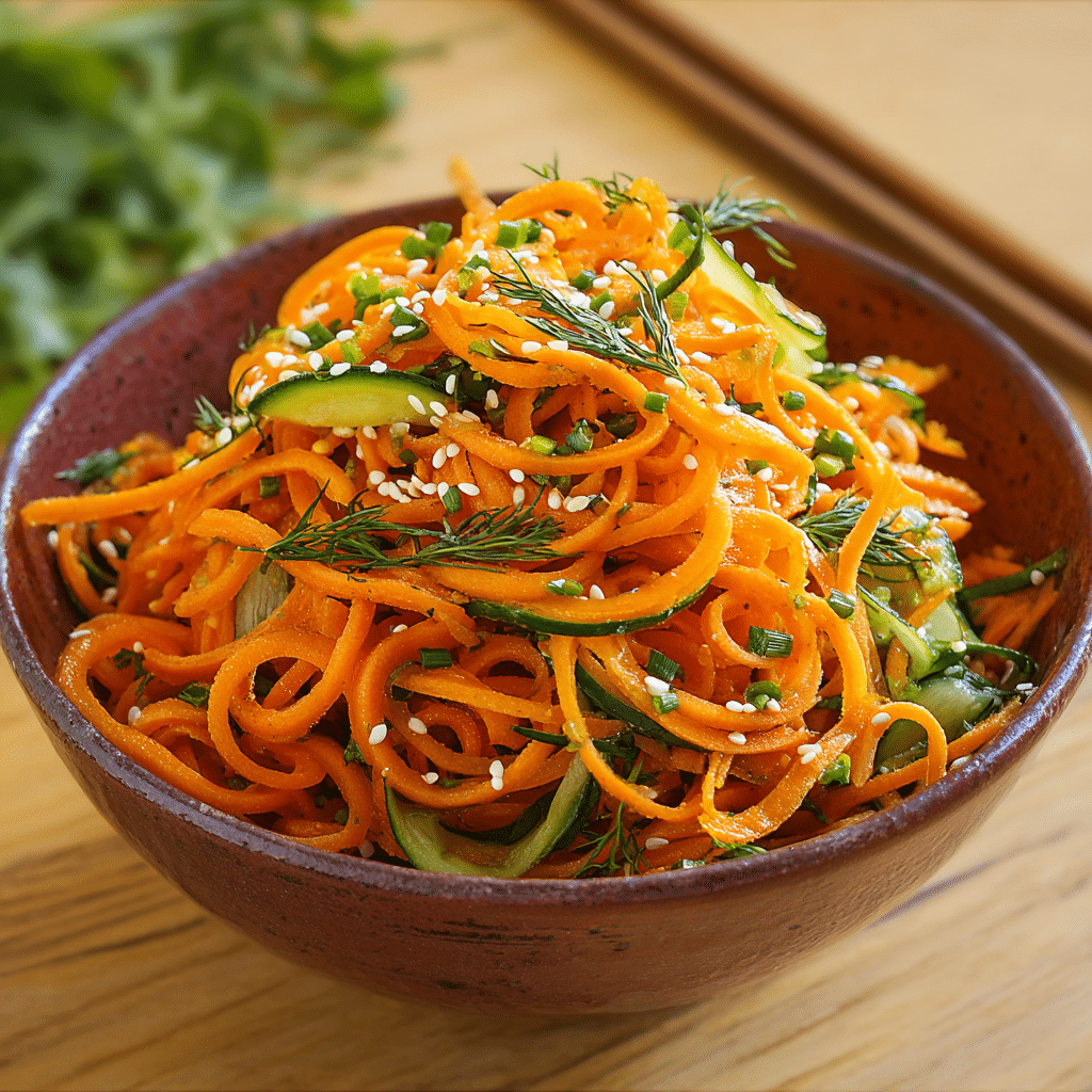 Crisp and Refreshing Cucumber Carrot Salad Recipe - Recipe Image