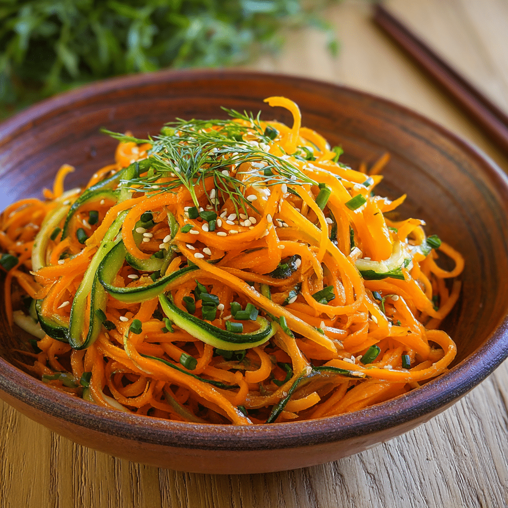 Crisp and Refreshing Cucumber Carrot Salad Recipe - Recipe Image