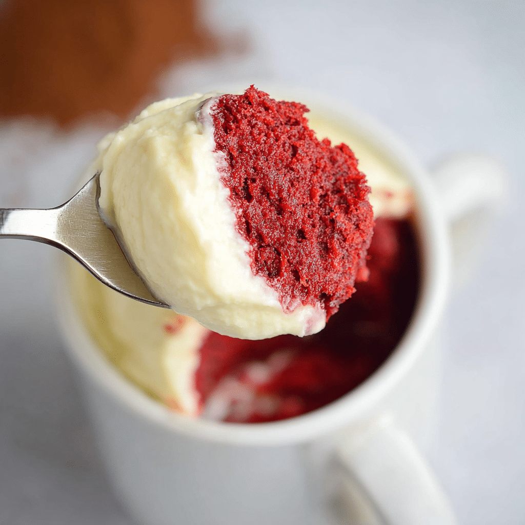 Red Velvet Mug Cake Recipe - Recipe Image