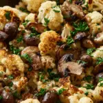 Garlic Cauliflower Mushroom Skillet Recipe