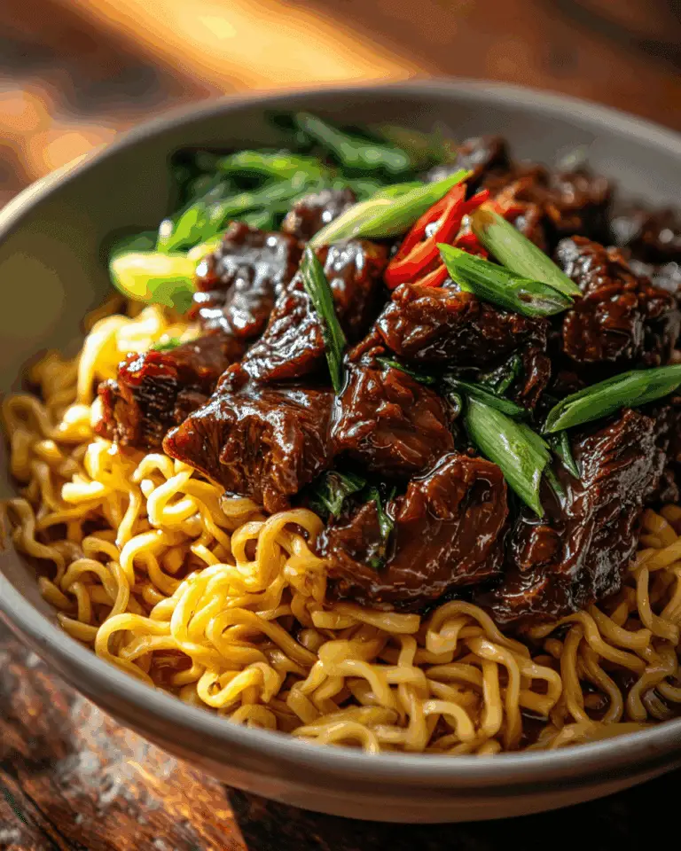 Sticky Beef Noodles Recipe