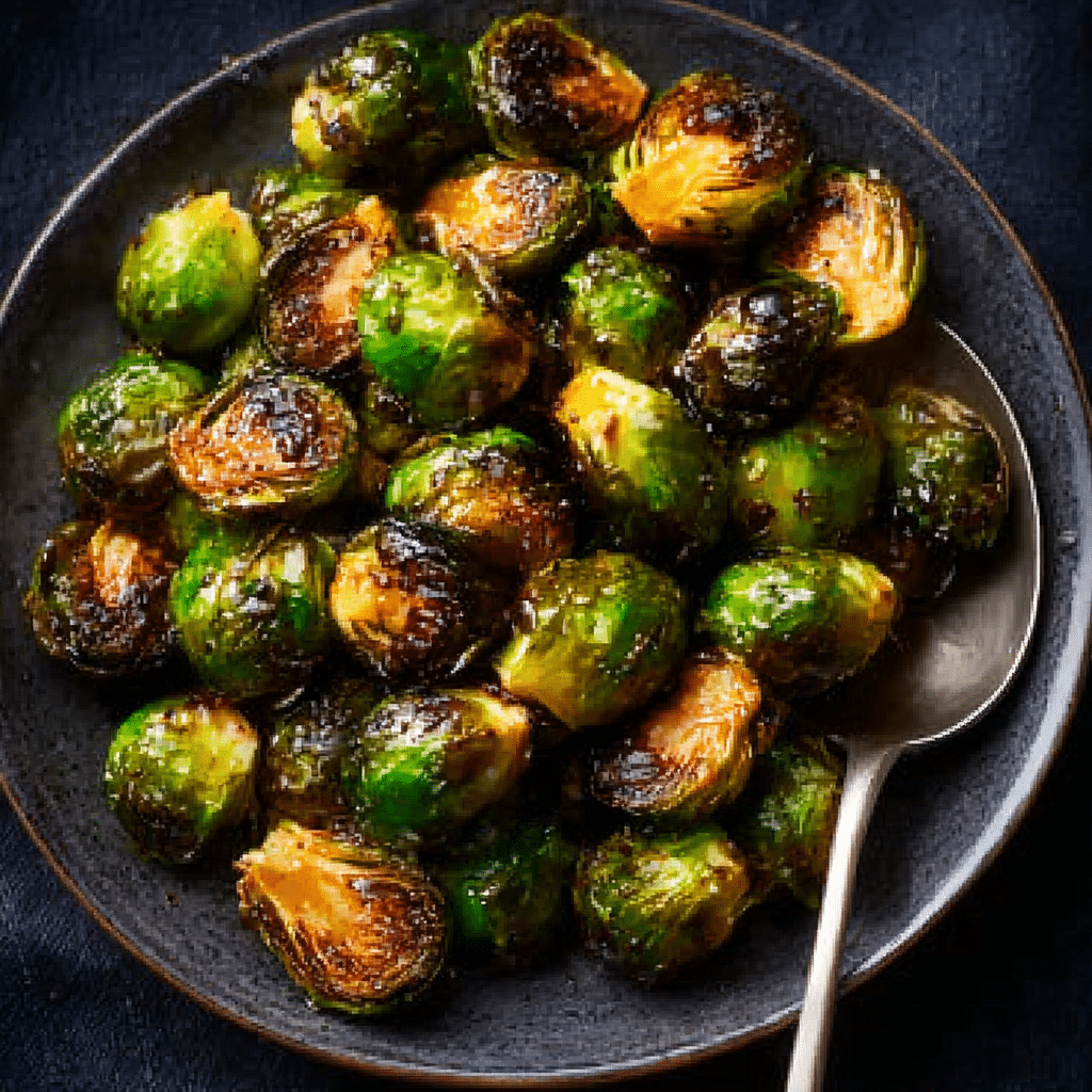 Maple-Glazed Brussels Sprouts with Beef Recipe