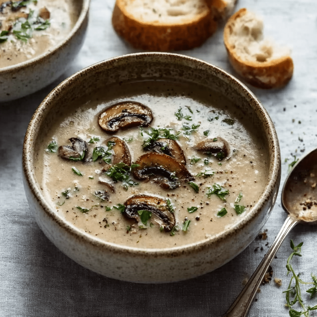 Creamy Mushroom Soup Recipe - Recipe Image