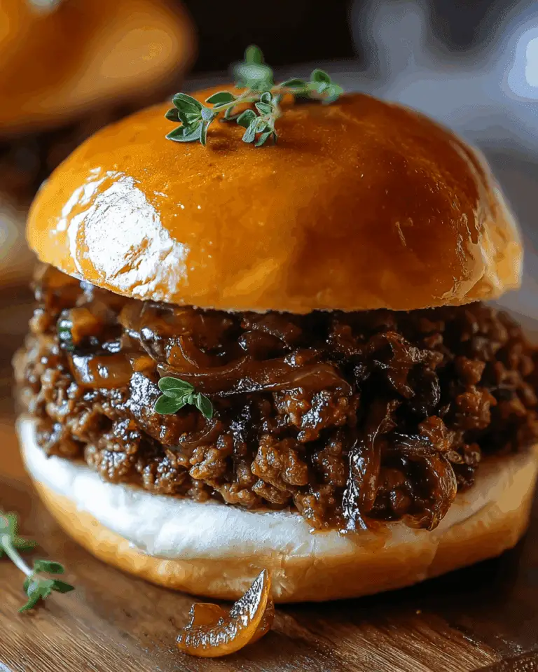 French Onion Beef Sloppy Joes Recipe