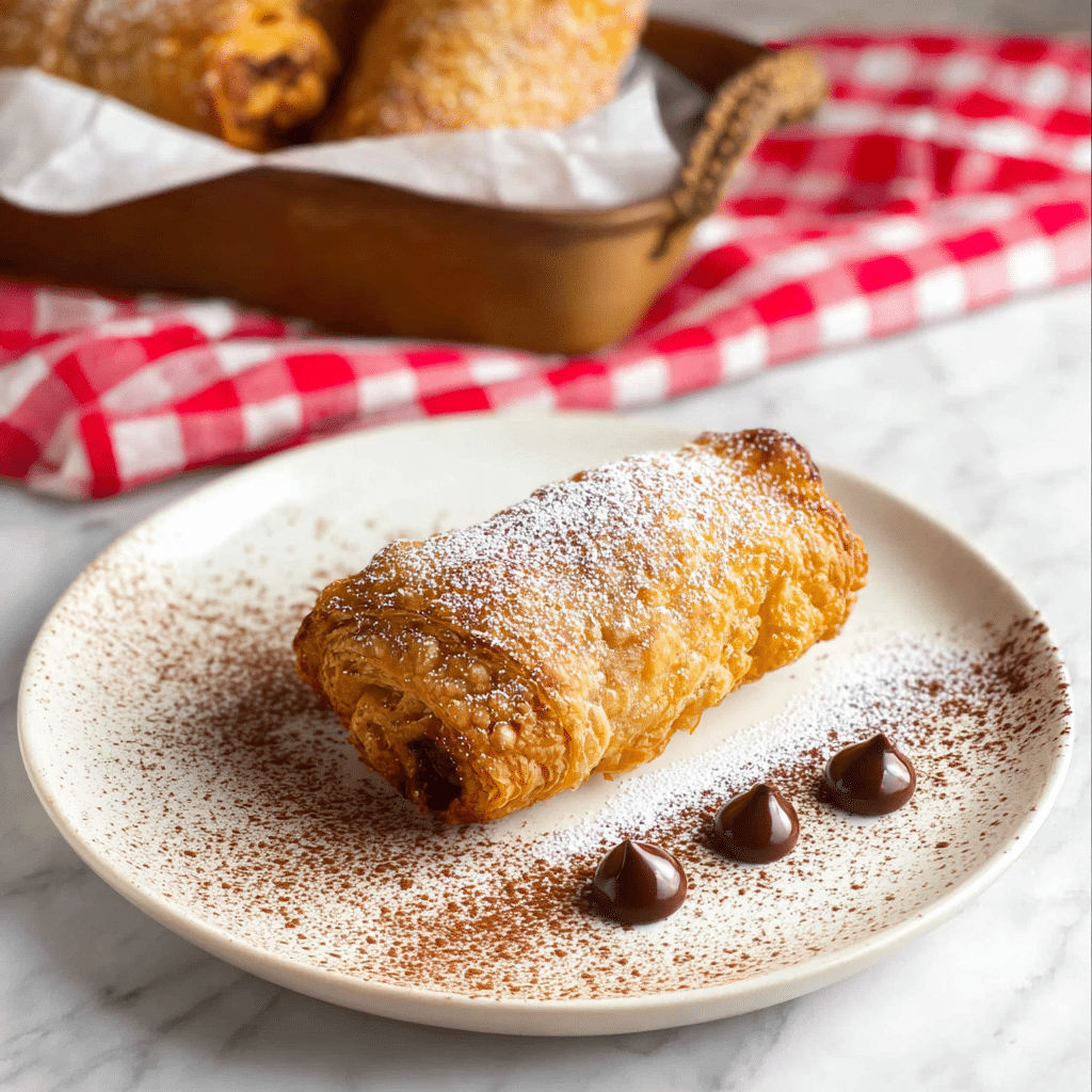 Air Fryer Chocolate Puff Pastry Recipe - Recipe Image