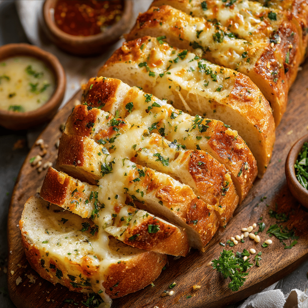 Easy Garlic Bread with Sliced Bread Recipe - Recipe Image