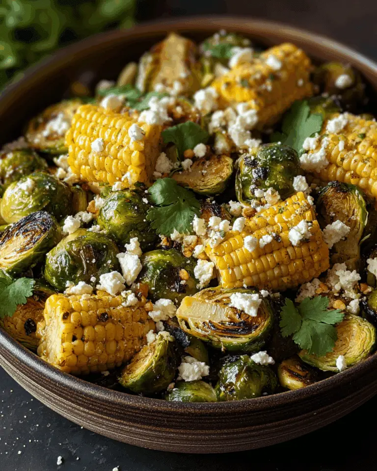 Mexican Street Corn Brussels Sprouts Recipe