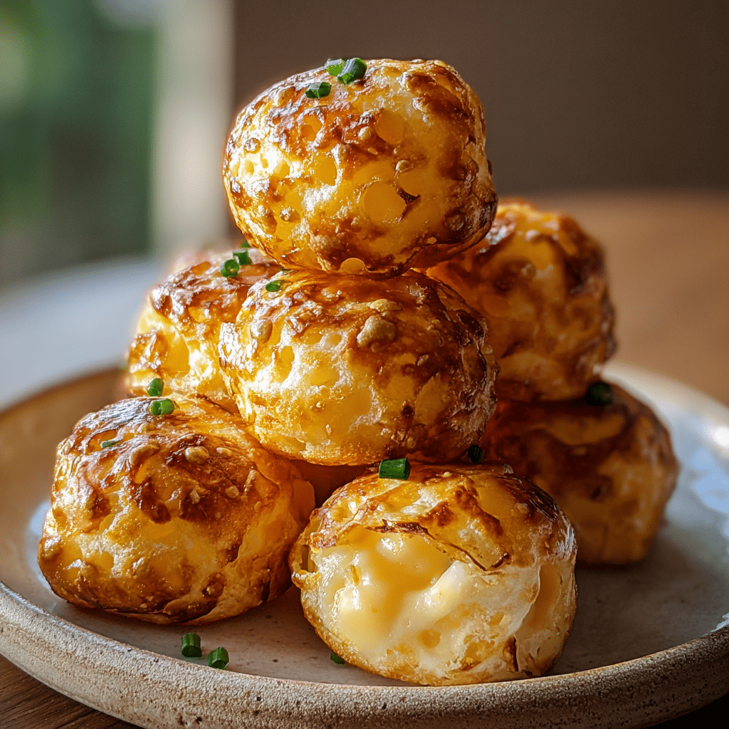Mashed Potato Cheese Puffs Recipe - Recipe Image