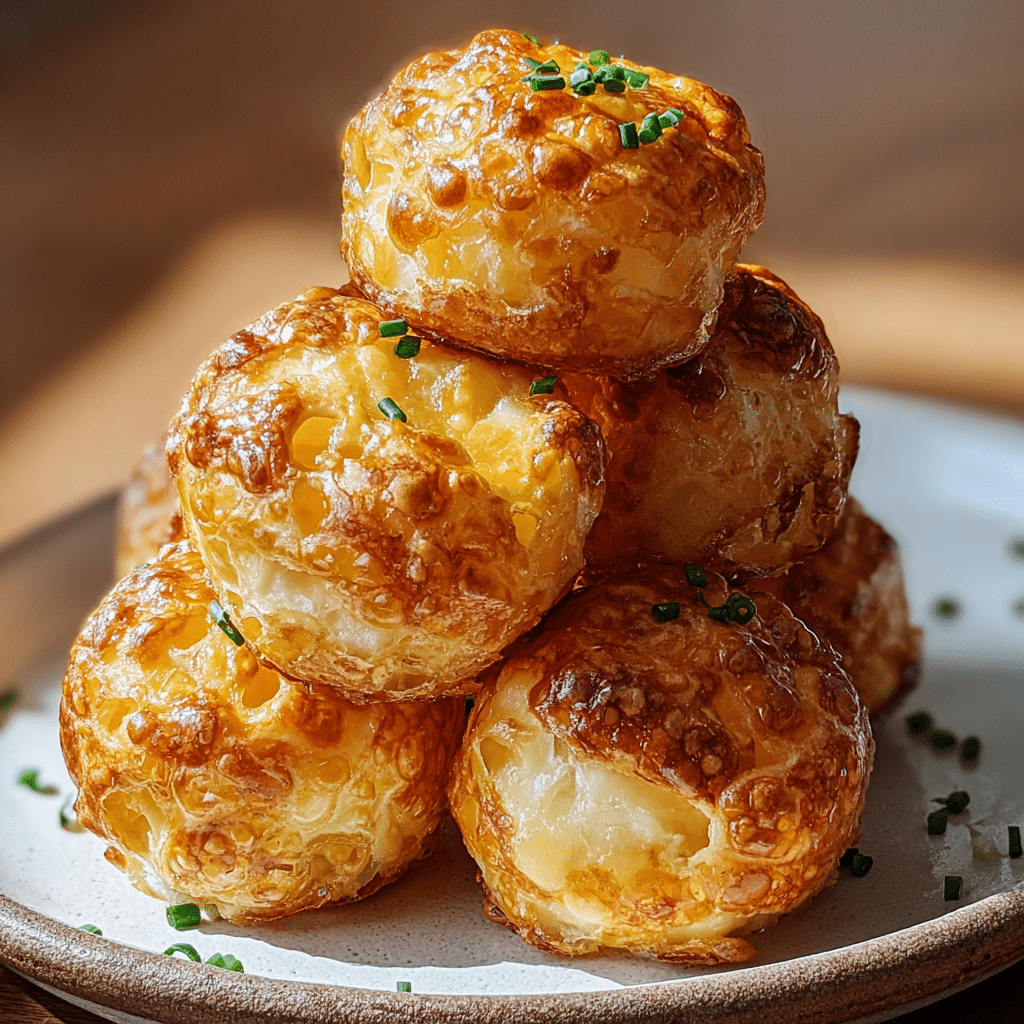 Mashed Potato Cheese Puffs Recipe - Recipe Image
