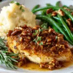 """Maple Pecan Crusted Chicken Recipe