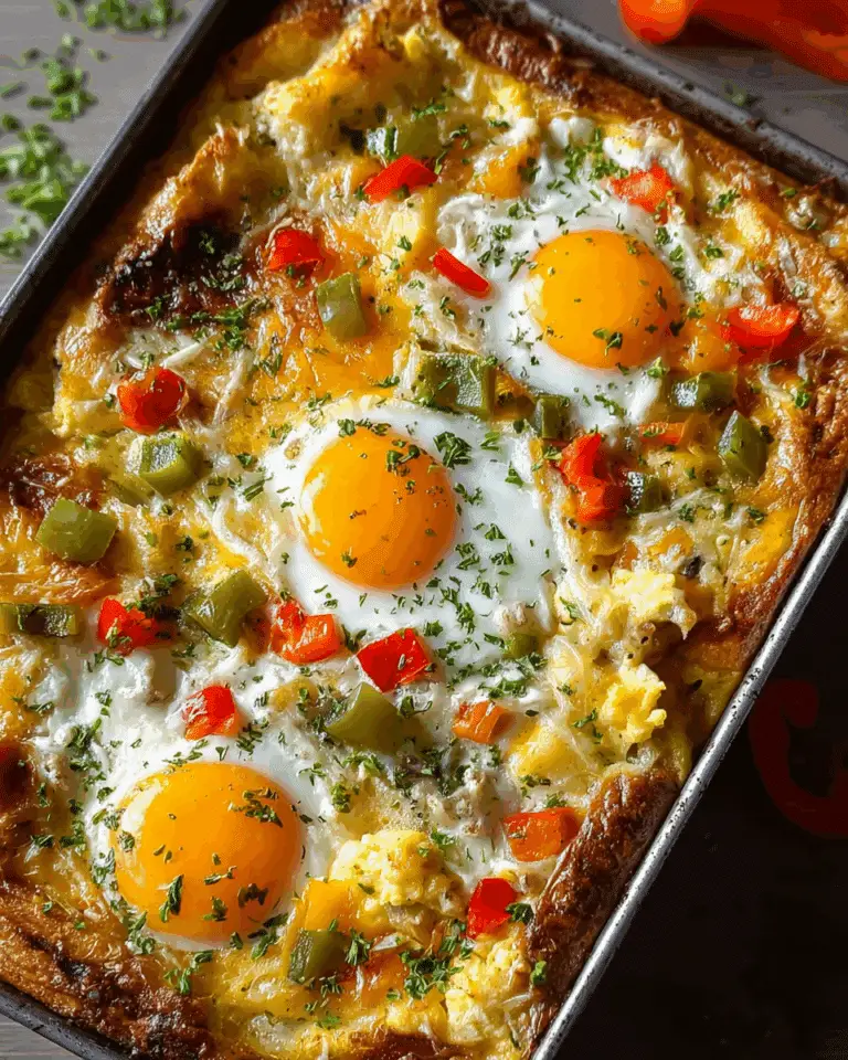 Cheesy Pepper Breakfast Bake Recipe