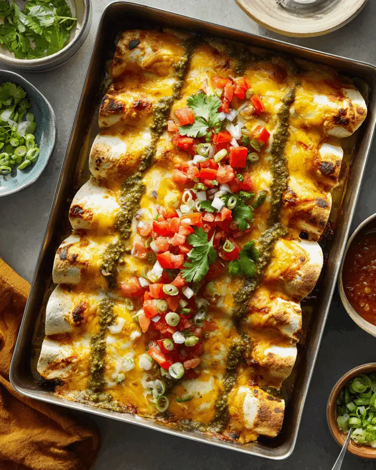 ** Easy Chicken Enchiladas with Green Sauce