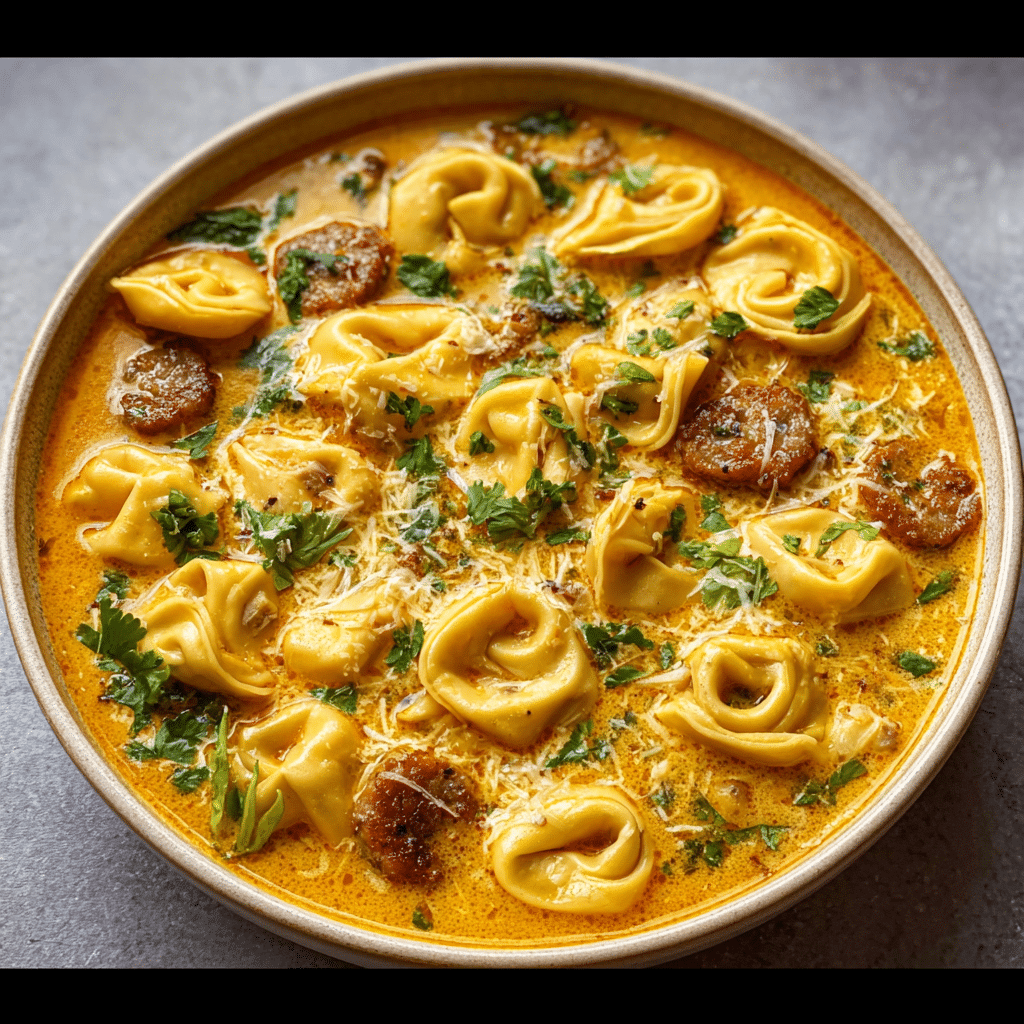 Sausage Butternut Squash Tortellini Soup Recipe
