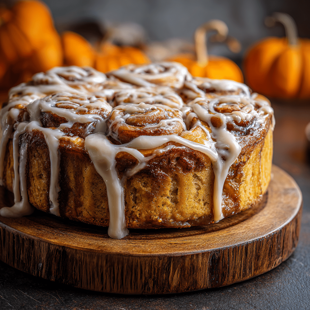 Pumpkin Cinnamon Roll Cake – Recipe