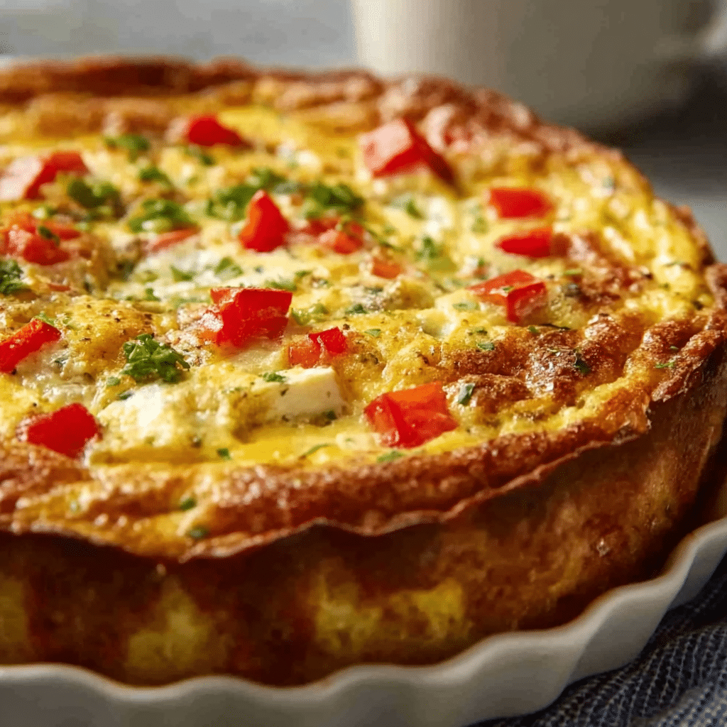 Cheesy Pepper Breakfast Bake Recipe - Recipe Image