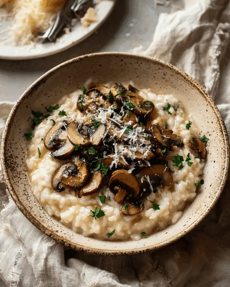 Luxurious Mushroom Truffle Risotto Recipe